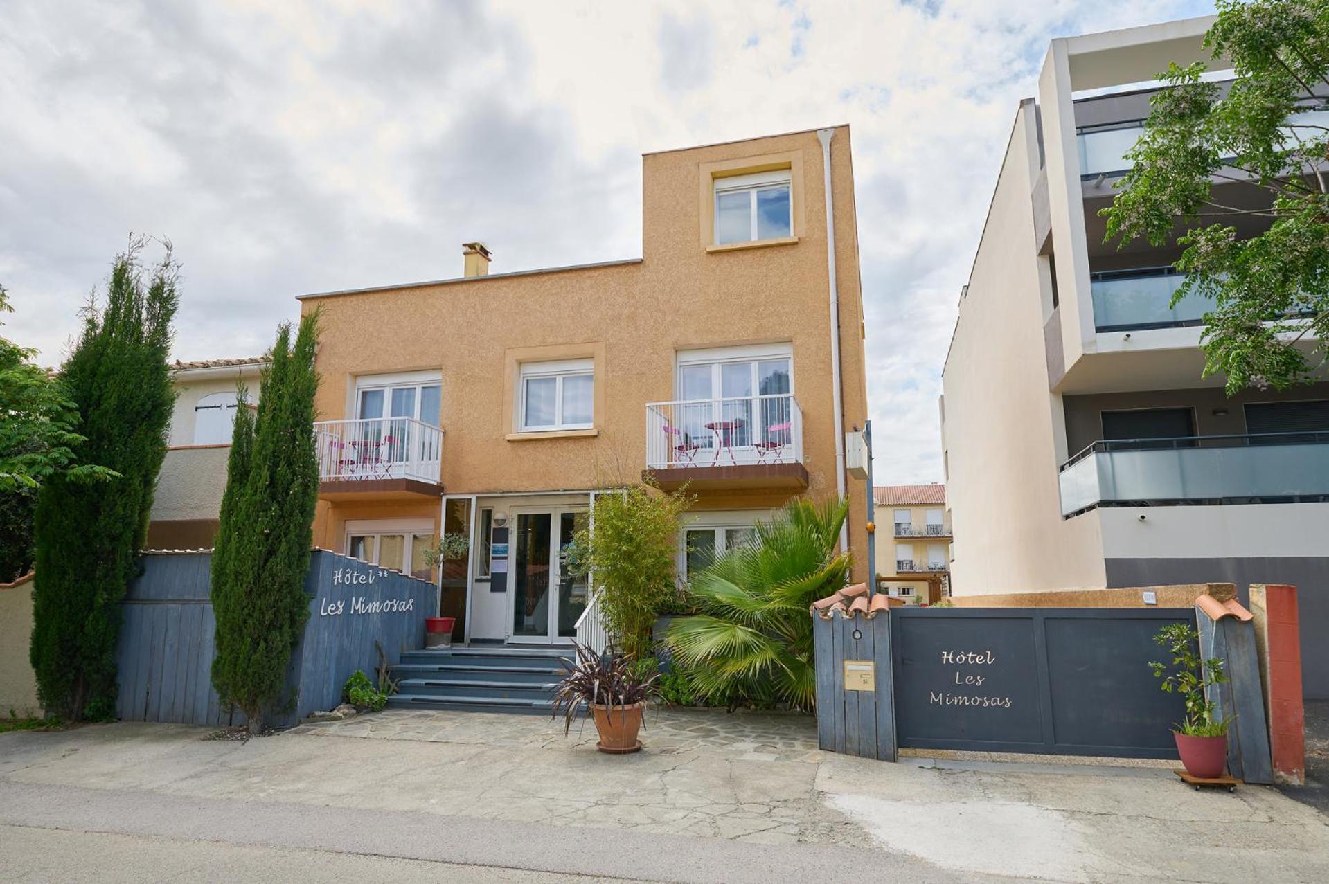 Hotel Les Mimosas Argelès-sur-Mer Eksteriør bilde